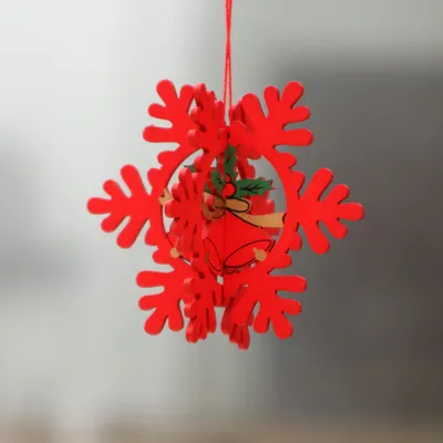 New Christmas Wooden Creative Pendant Decoration Supplies