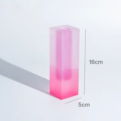 Creative Minimalist Ins Acrylic Square Column Vase Craft Gift
