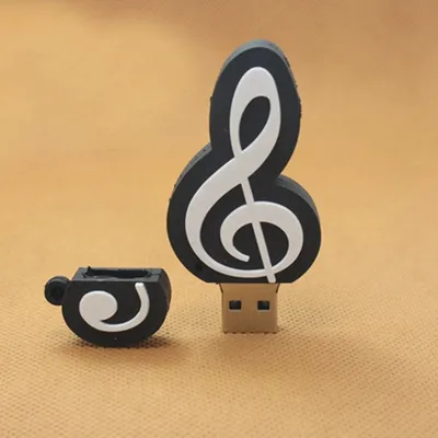 Cartoon Creative Violin PVC Guitar U Disk Fan