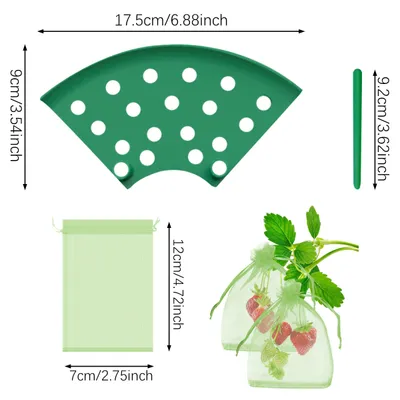 8Pcs Strawberry Plant Support With Bags