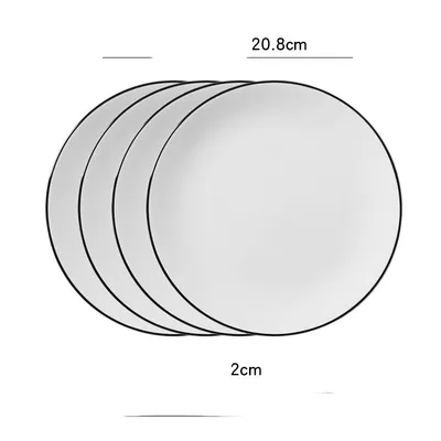Household Round Western Food Knife And Fork Dinner Plate Dessert Plate