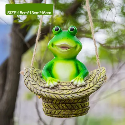 Creative Simulation Frog Resin Craft Animal Pendant