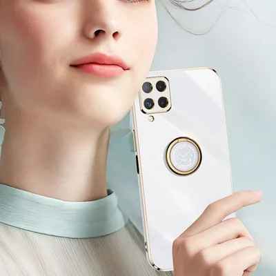 Electroplating Ring Bracket Shockproof Phone Case