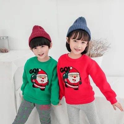 Parent-child Plus Cashmere Round Neck Sweater
