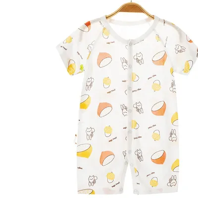 Summer thin long-sleeved newborn baby romper