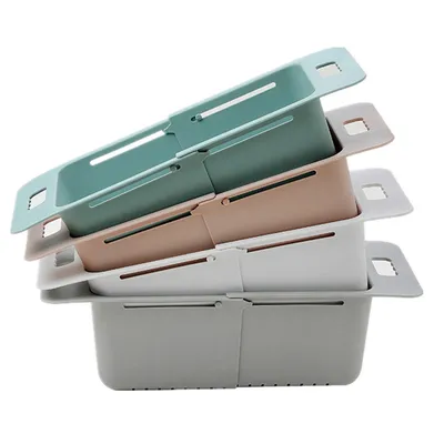 Kitchen Sink Drain Retractable Storage Rack