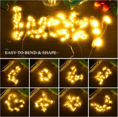 1-30x Fairy Lights Waterproof String Lights DIY Wedding Xmas Party Jars Crafts--Cold White 5M50 Lamp