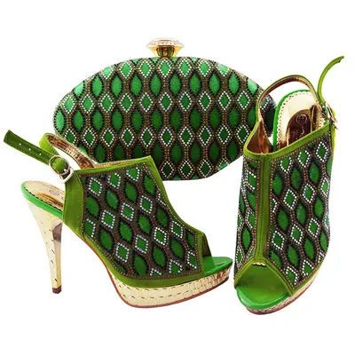 Stiletto European And American Spot Fish Mouth High Heeled Shoes Messenger Bag