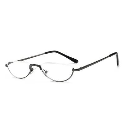 Women's Portable Fashionable Half-moon Shaped Reading Glasses