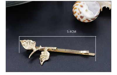 Metal branch women's hair clip