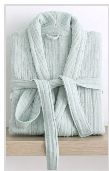 New Long Style Home Service Thick Gauze Toweling Bathrobe