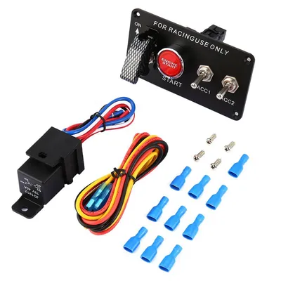 Racing Car Ignition Switch Panel Engine Start Starter Push