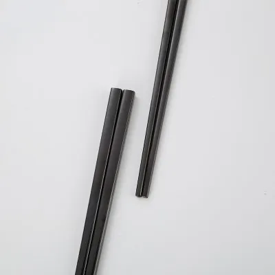 Stainless Steel Tableware Square Chopsticks Metal Plated Custom Gift Square