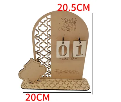 Home Wooden DIY Countdown Calendar Decorative Ornaments