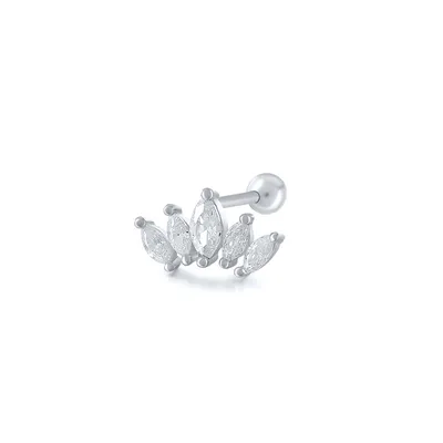 Fashion Diamond Threaded Ear Piercing Women
