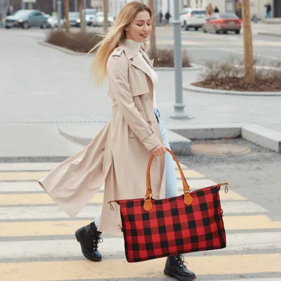 1Pc Women Duffle Bag Travel Luggage Bags Weekend Overnight Bag Tote Bags Shoulder Handle Bags Portable Diaper Bag