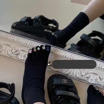 Women's Creative Diamond Nail Enhancement Socks