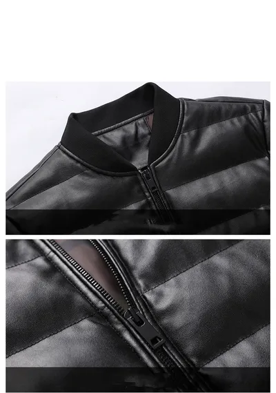 New Coat Men's Winter Korean Leather Fashion Jacket To Keep Warm