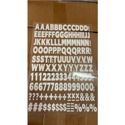 1680pcs Iron On Heat Transfer Letters And Numbers Alphabets Fabric Vinyl Letter DIY For Sport Jerseys T Shirts Clothes Slogan Printing Crafts Decoration