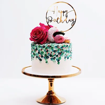Birthday Cake Decorations And Flags