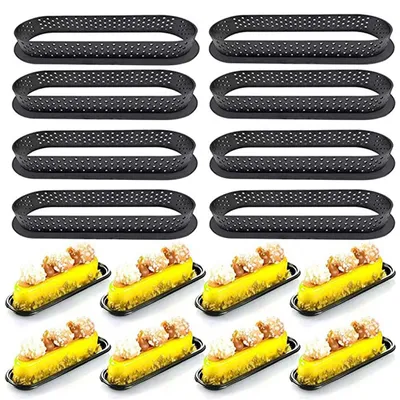 New Oval Tower Ring 8 Strip Silicone Cake Mold