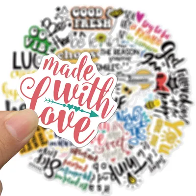 50 Inspirational English Alphabet Graffiti Stickers