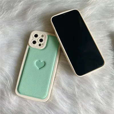 Embossed Love Faux Leather Phone Case