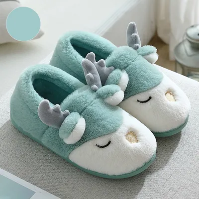Cute Plush Home Cotton Shoes For Men
