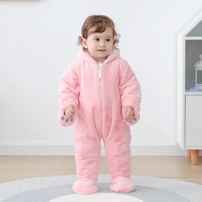 One Piece Baby Romper Winter Thickening Go Out