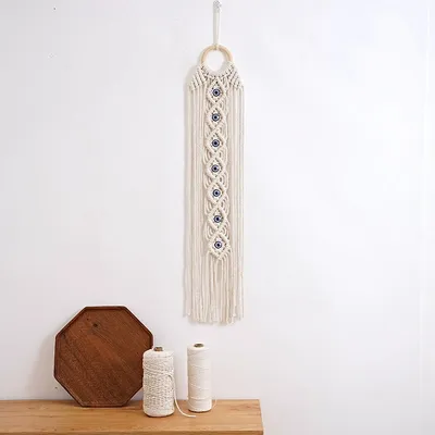 Bohemian Tapestry White Children's Room Decoration Weaving Craft