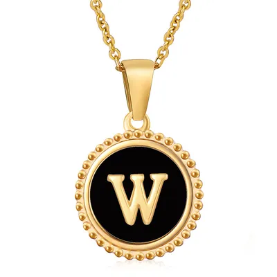 Fashion Stainless Steel Letter Necklace Female
