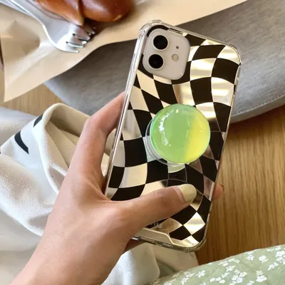 Mirror Checkerboard Phone Case For Iphone12