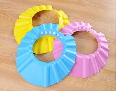 Baby Shower Caps Shampoo Wash Hair Kids Bath Visor Hats