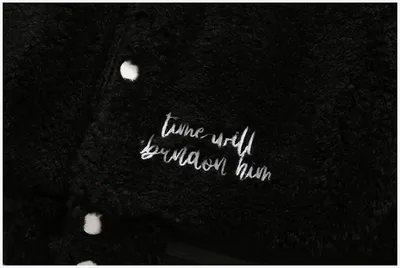 Men's And Women's Loose Embroidered Cotton Coat