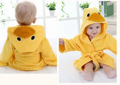 Cartoon Cute Animal Modeling Baby Bath Towels Baby Bathrobes Cotton Children's Bathrobes Baby Hooded