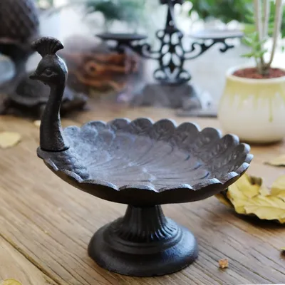 Vintage Creative Cast Iron Craft Decorative Dried Fruit Plate