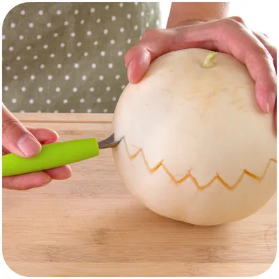 Double-ended Stainless Steel Fruit Scoop