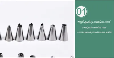 DIY Series Stainless Steel Christmas Decorating Mouth 30 Variety of Cakes Decoration Tools