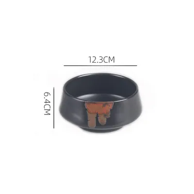 Japanese Special Ceramic  Black Single Bowl