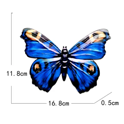 Home Craft Gifts Wrought Iron Butterfly Wall Hanging Decorations