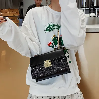 Chain shoulder messenger small square bag