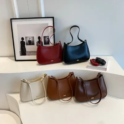 Red Underarm Shoulder Bags For Women New Texture Leather Crossbody Bag Luxury Designer Wedding