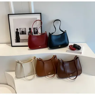 Red Underarm Shoulder Bags For Women New Texture Leather Crossbody Bag Luxury Designer Wedding