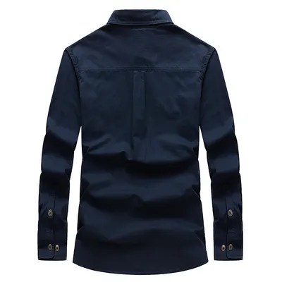 Men's Workwear Casual Long Sleeve Shirt
