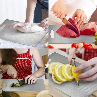 Cutting Board Double-Sided Titanium Cutting Boards For Kitchen Camping