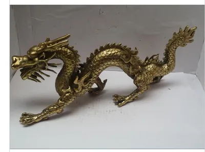 Pure Copper Dragon Ornaments Decoration Craft Furnishings