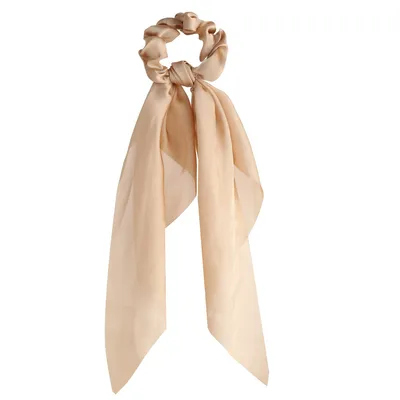 Small floral ponytail long streamer hair band