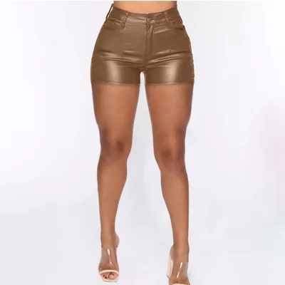 Large Size Women's Fashion High Waist Tight Shorts