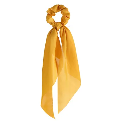 Small floral ponytail long streamer hair band