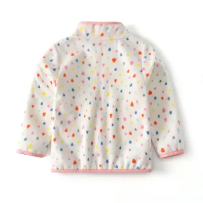 Baby Long Sleeve Stand Collar Polar Fleece Jacket